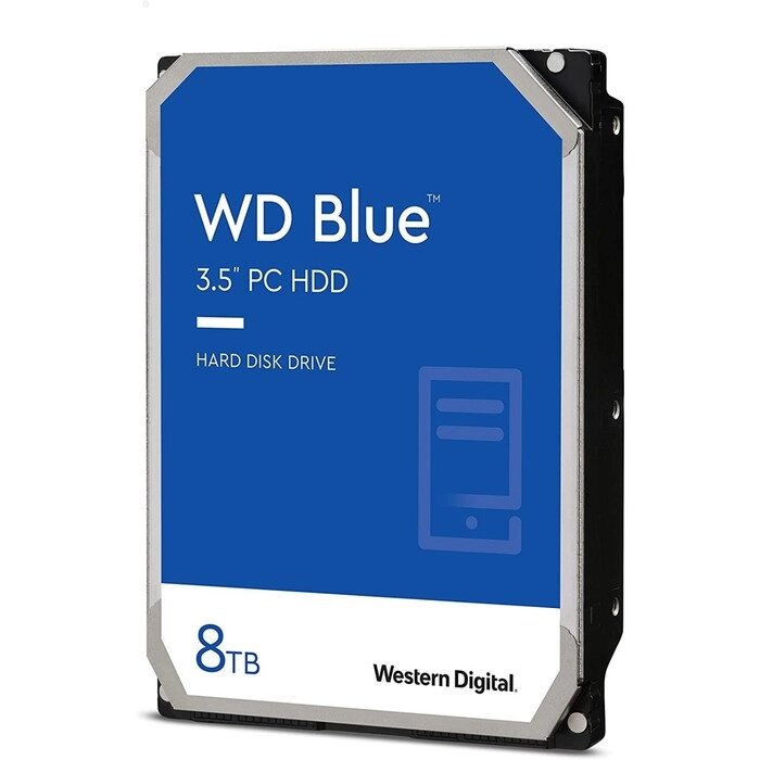 Жесткий диск WD SATA-III 8TB WD80EAZZ Blue (5640rpm) 128Mb 3.5" от компании Интернет-гипермаркет «MALL24» - фото 1