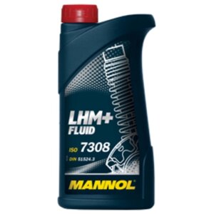 Жидкость для ГУР MANNOL Hydraulik LHM + Fluid, 1л