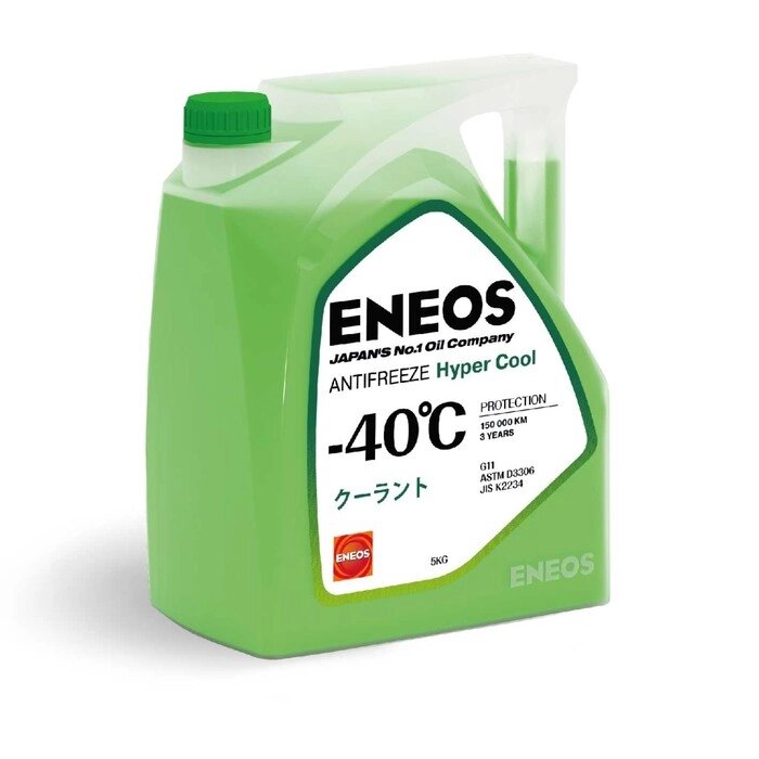 Жидкость охлаждающая низкозамерзающая ENEOS Antifreeze Hyper Cool -40C, 5 кг от компании Интернет-гипермаркет «MALL24» - фото 1