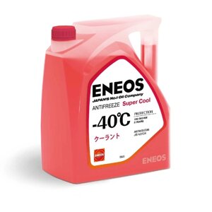 Жидкость охлаждающая низкозамерзающая ENEOS Antifreeze Super Cool -40C, 5 кг