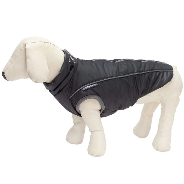 Жилет Osso "Аляска" для собак, размер 60-1 (ДС 55-60, ОШ 68, ОГ 78-92), тёмно-серый от компании Интернет-гипермаркет «MALL24» - фото 1
