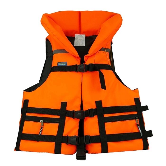 Жилет спасательный "Сибтермо" ЖС-01-О, оранжевый, размер M, ЖС 01. О.50-60 от компании Интернет-гипермаркет «MALL24» - фото 1