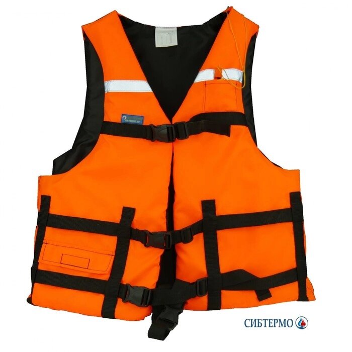 Жилет спасательный "Сибтермо" ЖС-02-О, оранжевый, размер ХХХL, ЖС -02. О.110-130 от компании Интернет-гипермаркет «MALL24» - фото 1