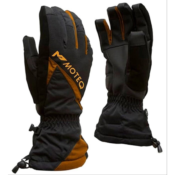 Зимние перчатки СНЕЖОК чёрный, оранжевый, M от компании Интернет-гипермаркет «MALL24» - фото 1