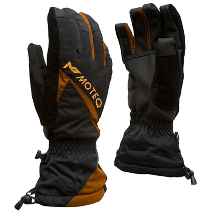 Зимние перчатки СНЕЖОК чёрный, оранжевый, XL от компании Интернет-гипермаркет «MALL24» - фото 1