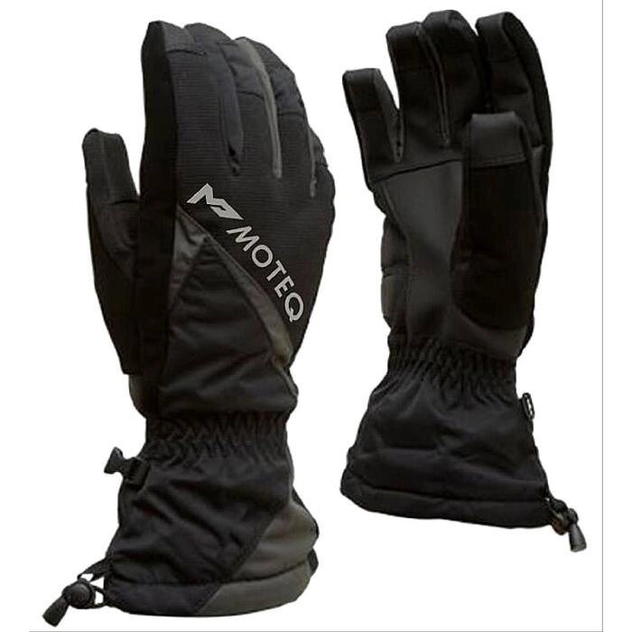 Зимние перчатки СНЕЖОК чёрный, серый, L от компании Интернет-гипермаркет «MALL24» - фото 1