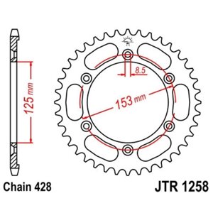 Звезда ведомая, JT1258.54, 54 зубьев