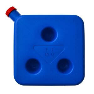 Бачок топливный 10л для автономного отопителя цвет-Синий , бак, горловина с боку , штуцер d6мм ,(Полный комплект !)