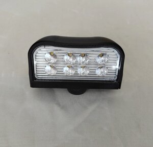 Подсветка номера Фонарь LED 12-24V светодиодный FT-026 LED - Fristom цвет-чёрный, грузового автомобиля, прицепа.