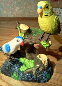 2 Игрушечных попугая поют по очереди арт. 815