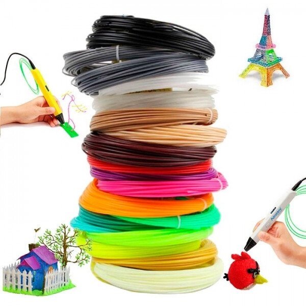 3D пластик для 3D-ручек  150 м 15 цветов от компании Интернет магазин детских игрушек Ny-pogodi. by - фото 1