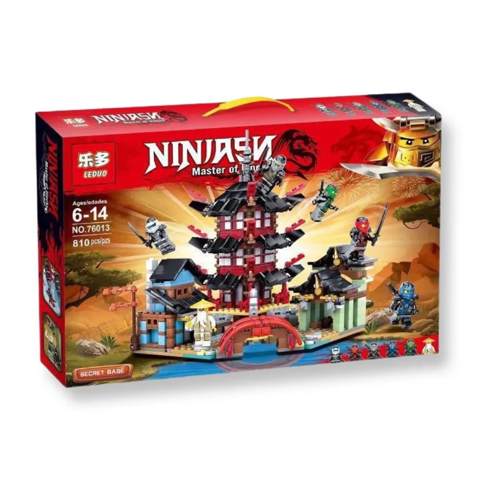 76013 Конструктор Leduo Ninjago Ниндзяго, замок дракона, 810 деталей, аналог лего Lego Ninjago Ниндзяго от компании Интернет магазин детских игрушек Ny-pogodi. by - фото 1