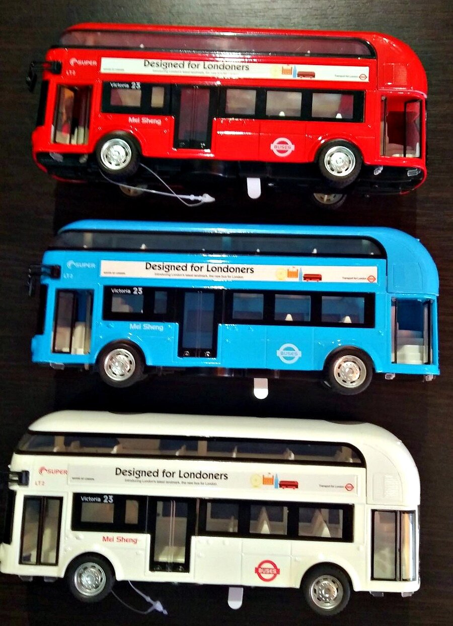 Автобус двухэтажный металлический (свет. звук. инерц.) от компании Интернет магазин детских игрушек Ny-pogodi. by - фото 1