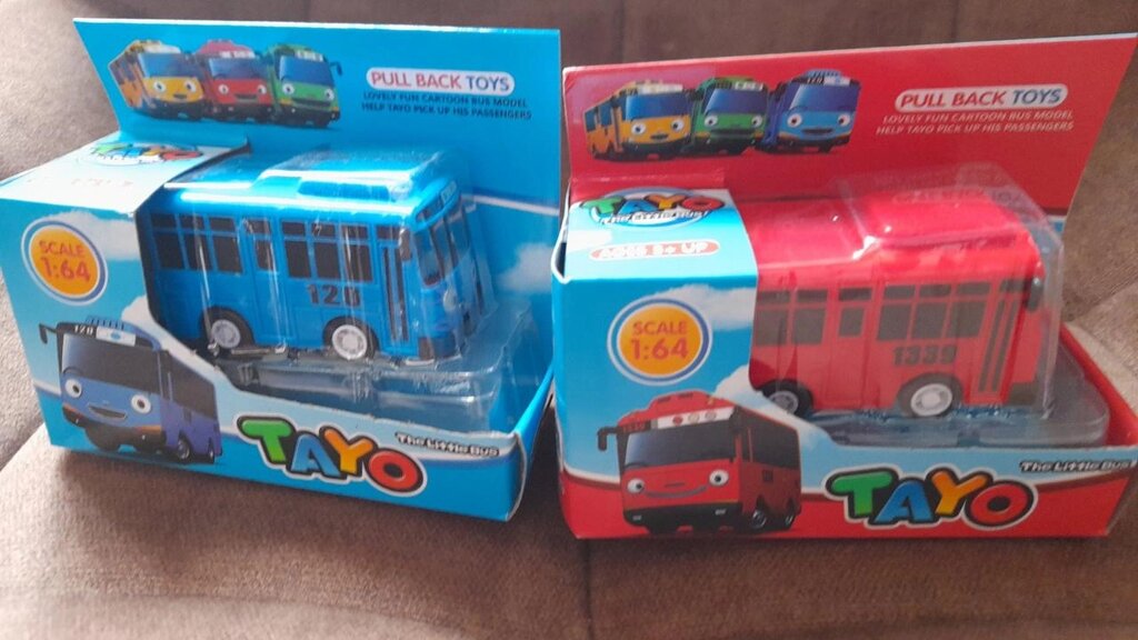 Автобусы Тайо Tayo 2 шт 2088-1 автобусики от компании Интернет магазин детских игрушек Ny-pogodi. by - фото 1