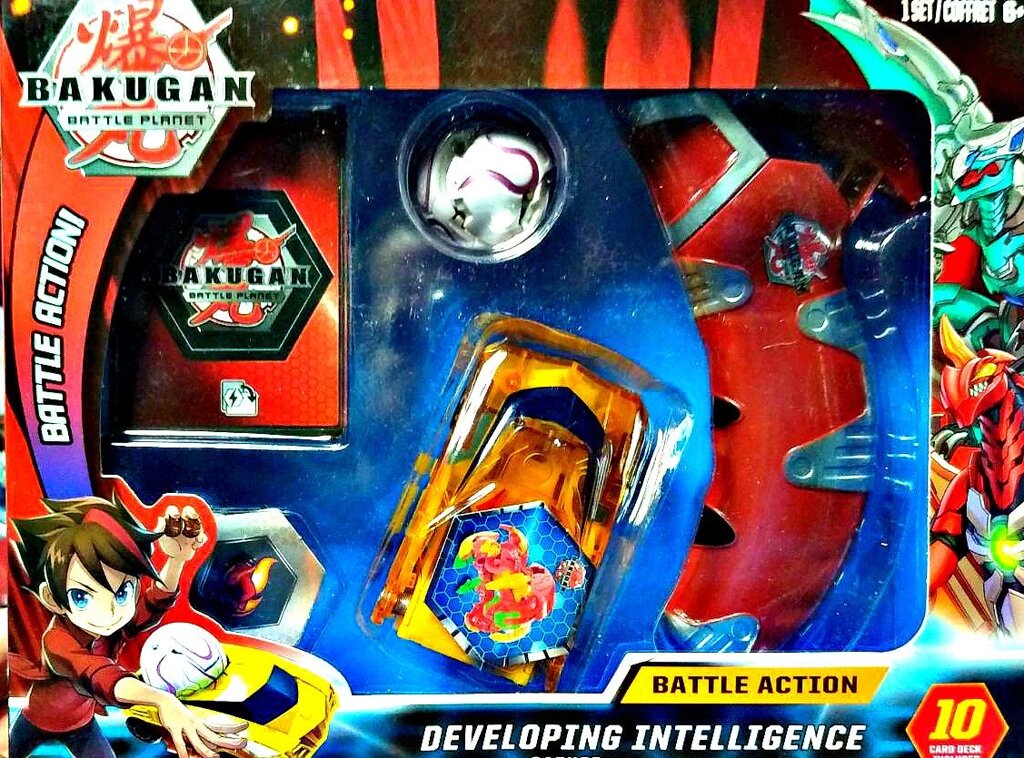 Bakugan набор фигурка+машинка с пускателем в коробке (№LSD79) от компании Интернет магазин детских игрушек Ny-pogodi. by - фото 1