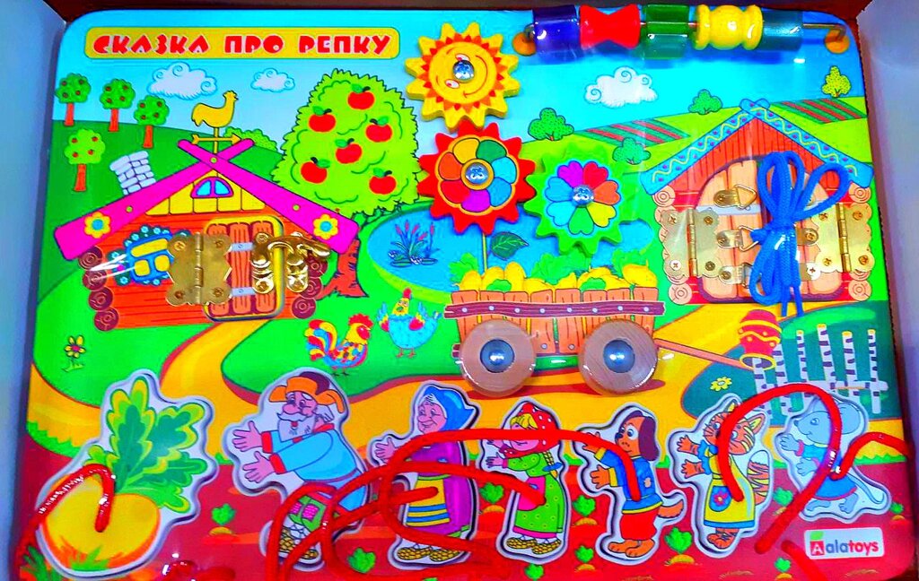 Бизиборд "Сказка про репку" ББ403 от компании Интернет магазин детских игрушек Ny-pogodi. by - фото 1