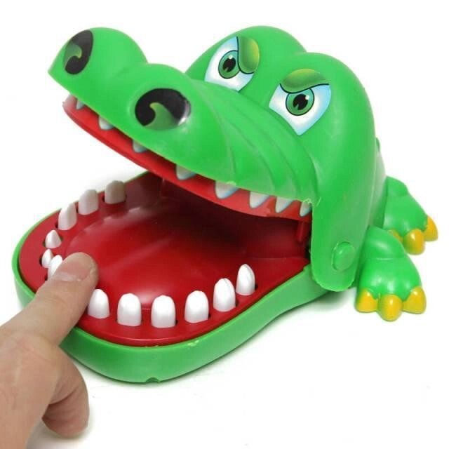 Большая Игрушка-ловушка Крокодил стоматолог Зубы крокодила 25 см от компании Интернет магазин детских игрушек Ny-pogodi. by - фото 1