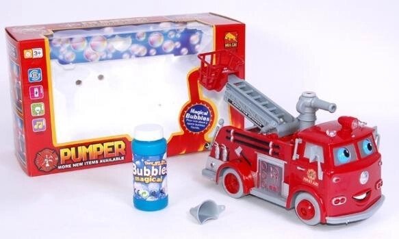 Большая музыкальная пожарная машинка с мыльными пузырями "Pumper" из мультфильма "Тачки" от компании Интернет магазин детских игрушек Ny-pogodi. by - фото 1