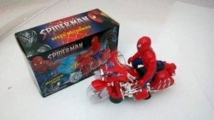 Человек паук на музыкальном  мотоцикле арт. 903 от компании Интернет магазин детских игрушек Ny-pogodi. by - фото 1