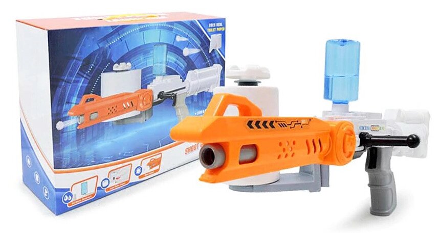 Crazy Blaster (Крэйзи бластер) - бластер, стреляющий туалетной бумагой от компании Интернет магазин детских игрушек Ny-pogodi. by - фото 1