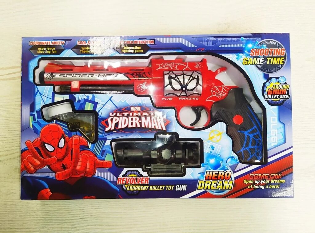 Детская игрушка пистолет человека-паука от компании Интернет магазин детских игрушек Ny-pogodi. by - фото 1