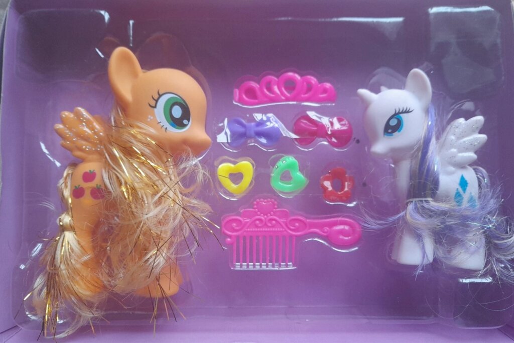 Детская игрушка Пони Эпплджек и Рарити XQ9920-3 от компании Интернет магазин детских игрушек Ny-pogodi. by - фото 1