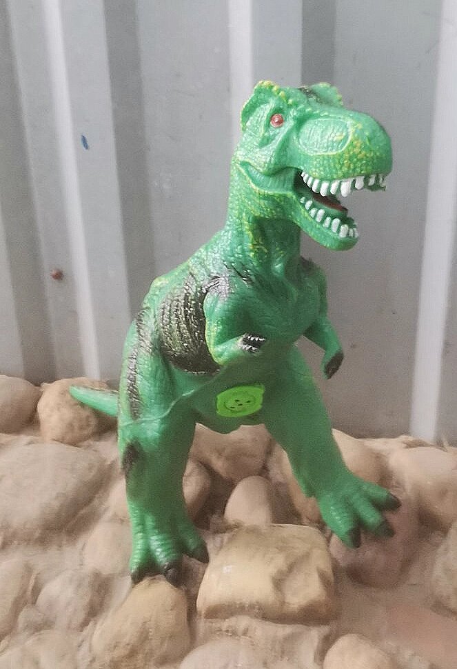 Детская игрушка  резиновый динозавр Тирекс Tirex  Dinosaur звук от компании Интернет магазин детских игрушек Ny-pogodi. by - фото 1