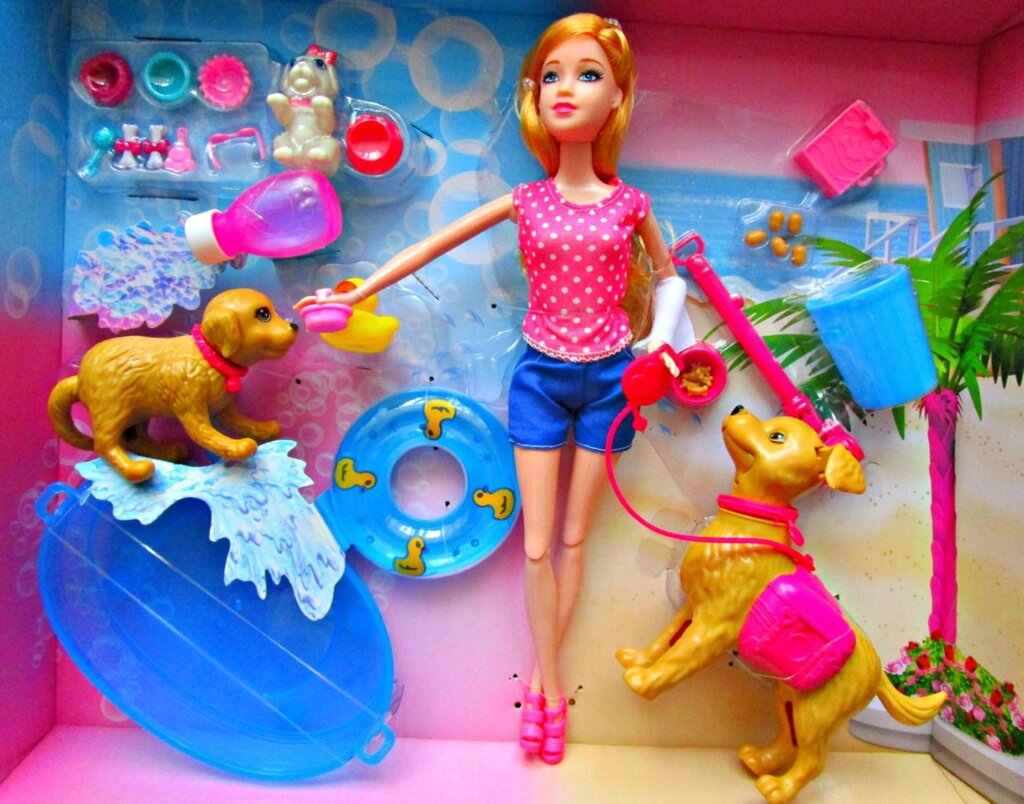 Детская кукла барби с собачками и аксессуарами арт. HB 014 от компании Интернет магазин детских игрушек Ny-pogodi. by - фото 1