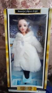 Детская Кукла Шарнирная аналог барби в шубе YX-622