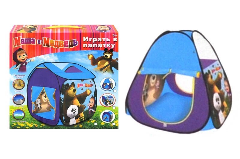 Детская палатка "маша и медведь" 995-7086А от компании Интернет магазин детских игрушек Ny-pogodi. by - фото 1