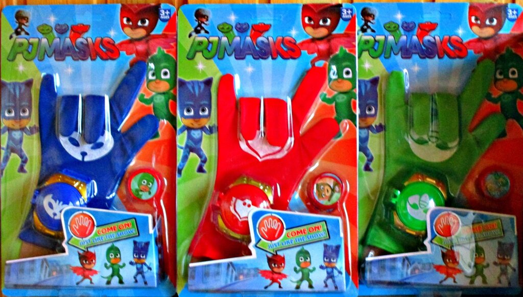 Детская перчатка PJ Masks герои в масках  стреляет дисками Алетт Кэтбой Гекко 8803 от компании Интернет магазин детских игрушек Ny-pogodi. by - фото 1