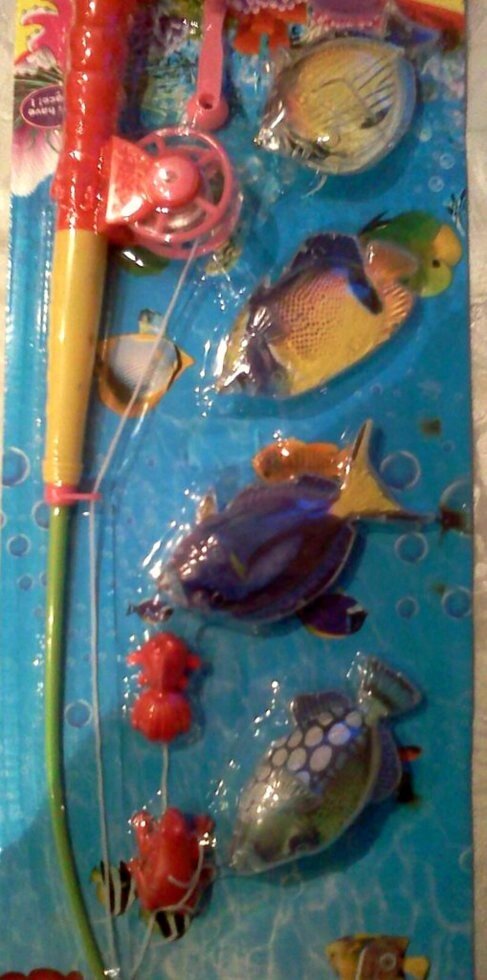 Детская рыбалка магнитная 4 рыбки, рак и лягушка от компании Интернет магазин детских игрушек Ny-pogodi. by - фото 1