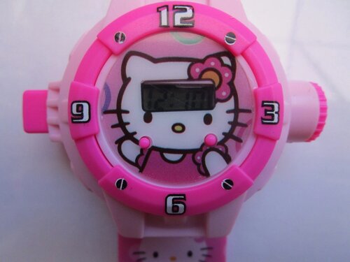 Детские часы hello kitty ( хэлоу кити ) с проектором 20 картинок