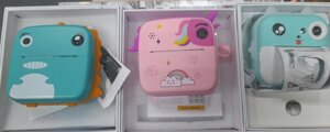 Детский фотоаппарат с мгновенной печатью фото минипринтер M2 print-camera фотоаппарат-принтер пони минипринтер
