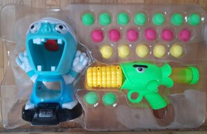 Детский игровой набор Plants vs zombies Растения против зомби игрушки с бластером кукурузная пушка и мишенью