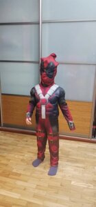 Детский карнавальный костюм Дед Пул Deadpool с мускулами