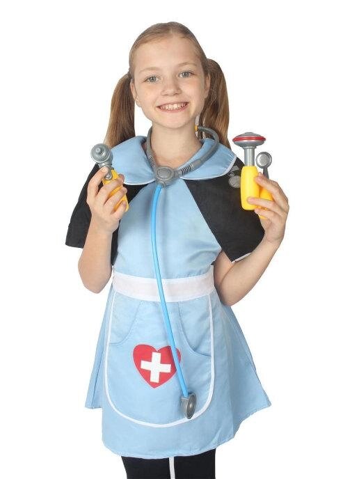Детский карнавальный костюм доктора медсестры для девочки 8390 от компании Интернет магазин детских игрушек Ny-pogodi. by - фото 1