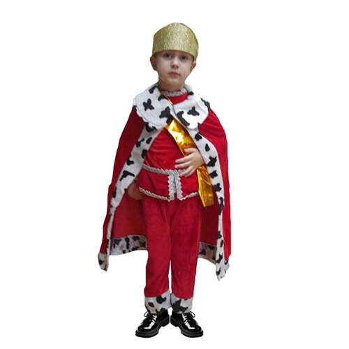 Детский карнавальный костюм Князь король принц царь, новогодний маскарадный костюм для мальчика на утренник