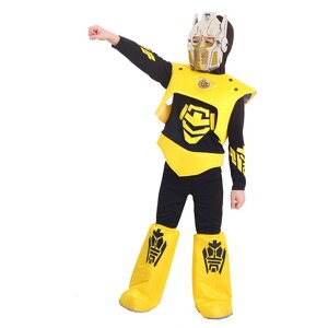 Детский карнавальный костюм с маской Робот трансформер Bumblebee Бамблби 2063 к-20 / Пуговка