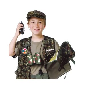 Детский карнавальный костюм военного с аксессуарами