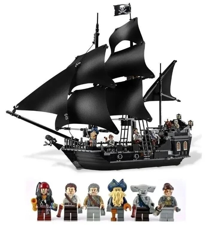 Детский конструктор A16016 Пиратский корабль Черная жемчужина Пираты Карибского моря 804д от компании Интернет магазин детских игрушек Ny-pogodi. by - фото 1
