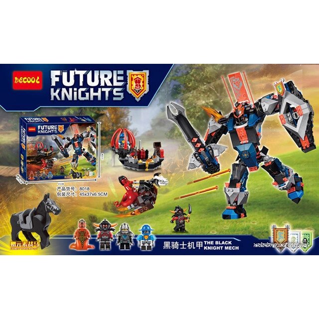 Детский конструктор Bela Nexo Knights 10519 "Робот Чёрный рыцарь", аналог LEGO 70326 от компании Интернет магазин детских игрушек Ny-pogodi. by - фото 1