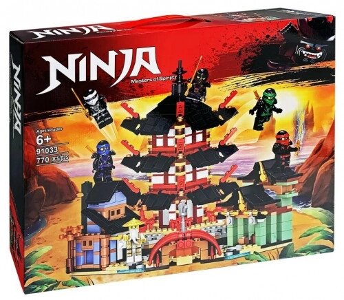 Детский конструктор лего lego Ninja "Храм Аэроджитцу", 770 деталей, аналог Lego, 91033 от компании Интернет магазин детских игрушек Ny-pogodi. by - фото 1