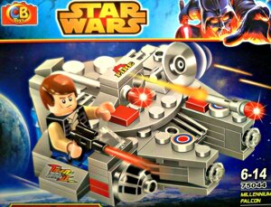 Детский конструктор звездные войны star wars Боевой дроид Millennium Falcon 75044