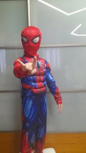 Детский костюм человек паук ( spiderman ) с мускулами