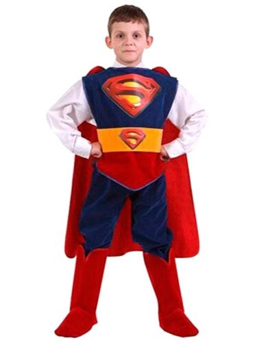 Детский костюм superman супермен карнавальный костюм "Супермен" супергерои мстители марвел маскарадный