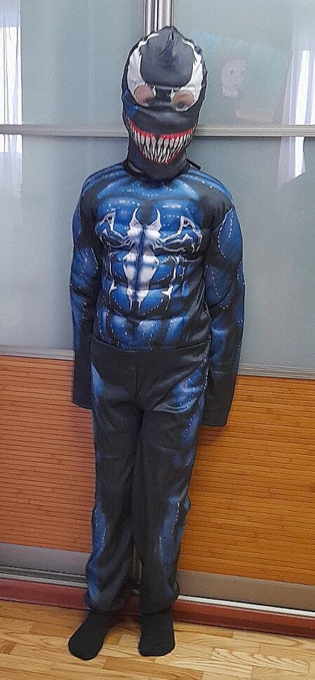 Детский костюм Веном Venom Avengers Muscle (с мышцами) карнавальный (размеры 110-152), для мальчика от компании Интернет магазин детских игрушек Ny-pogodi. by - фото 1
