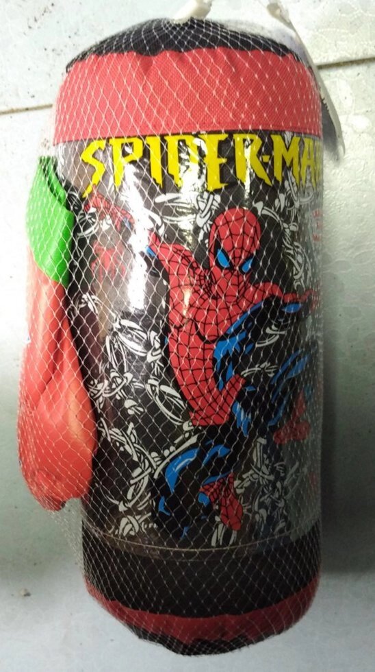 Детский набор для бокса груша+перчатки человек паук spider men от компании Интернет магазин детских игрушек Ny-pogodi. by - фото 1