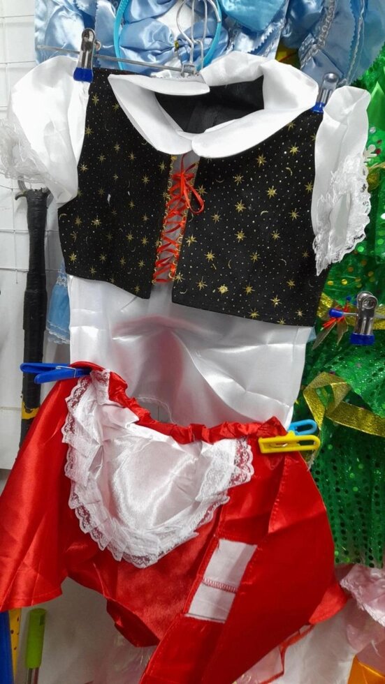 Детский новогодний костюм Красной шапочки, новогодний маскарадный костюм на утренник для девочке от компании Интернет магазин детских игрушек Ny-pogodi. by - фото 1
