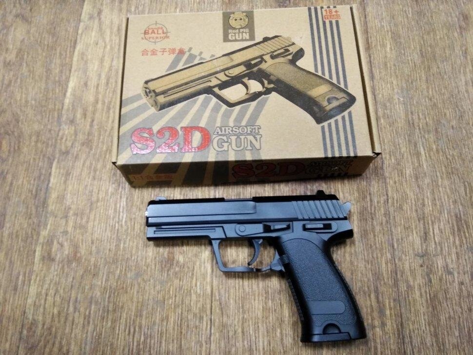 Детский пневматический пистолет Glock глок металл. S2D от компании Интернет магазин детских игрушек Ny-pogodi. by - фото 1